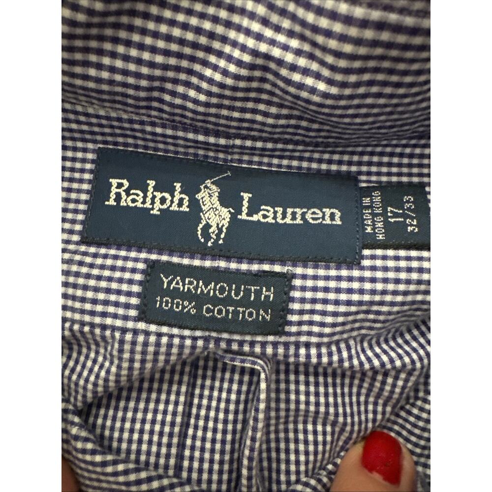 Ralph Lauren Bundle Of 2 Oxfords Sz 17 32/33 preppy Academia Old Money office - Picture 12 of 12